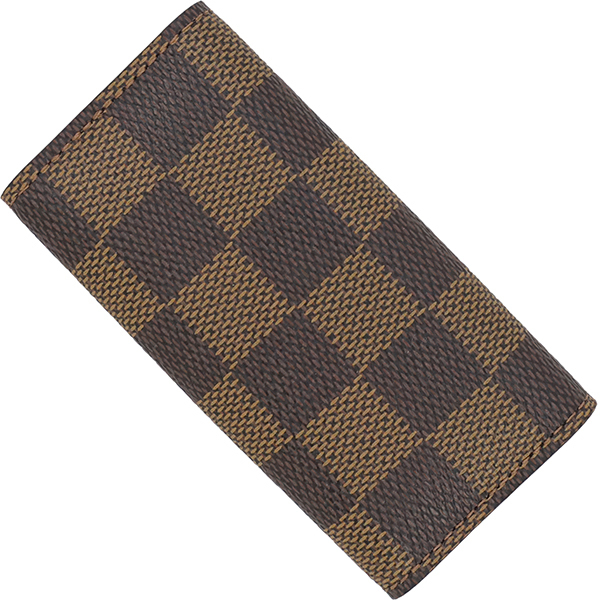 Louis Vuitton Brown Damier Multicle Key Case Key Leather Case 4 4